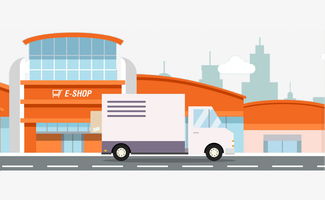 城市配送运输服务 高效物流的视觉呈现